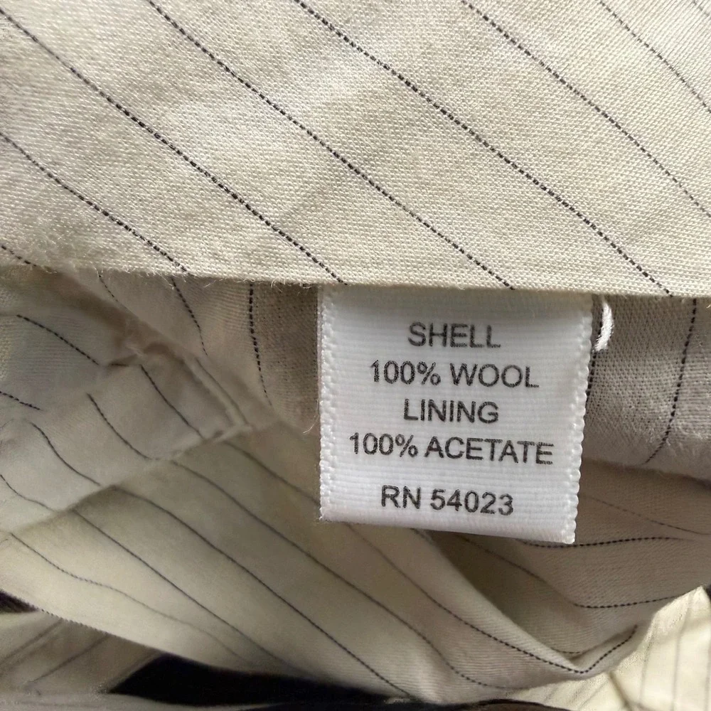 Banana Republic 100 % Wool Dress Pants Men 32x30 Brown Lightweight Relaxed Fit